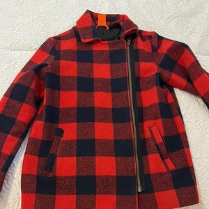 Kids plaid fall coat